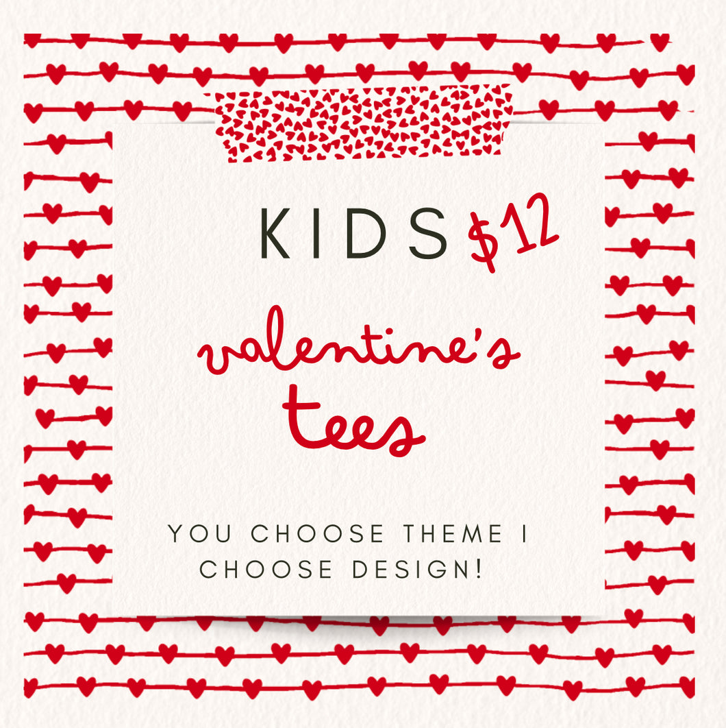 Youth Valentine's tees