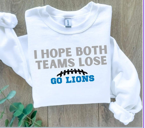 I hope both teams loose